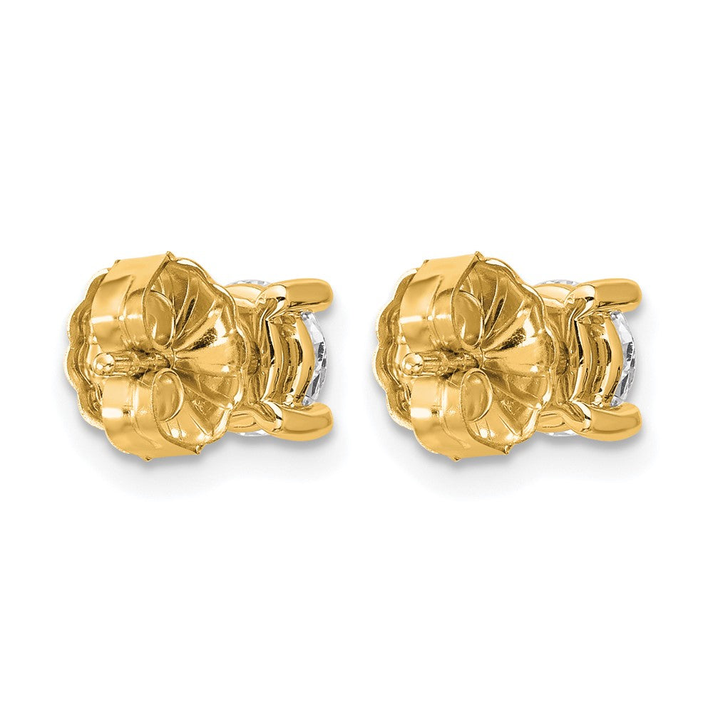 Lab Grown Diamond VS+ F+ Round Complete Four Prong Heavyweight Stud Earrings