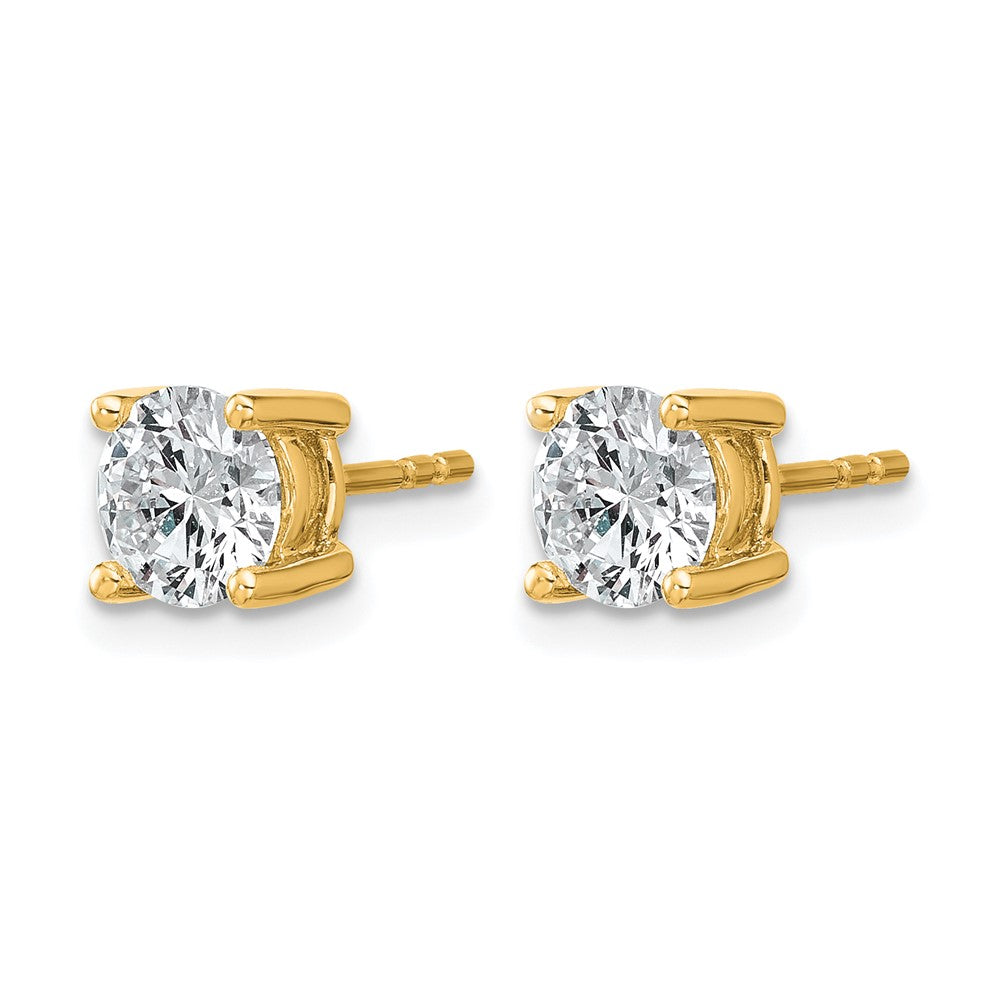 Lab Grown Diamond VS/SI+ G+ Round Complete Four Prong Heavyweight Stud Earrings