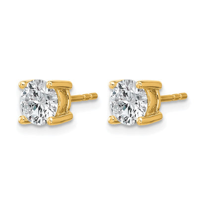 Lab Grown Diamond VS/SI+ G+ Round Complete Four Prong Heavyweight Stud Earrings