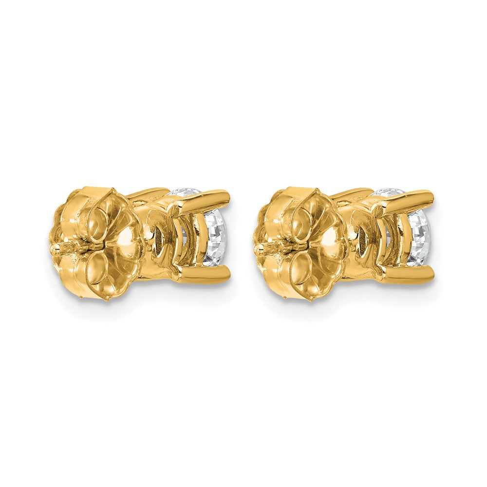 Lab Grown Diamond VS/SI+ G+ Round Complete Four Prong Heavyweight Stud Earrings