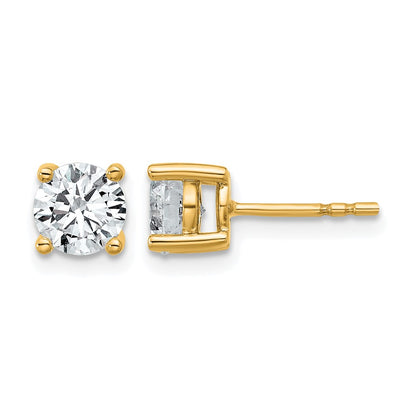 Lab Grown Diamond VS/SI+ G+ Round Complete Four Prong Heavyweight Stud Earrings