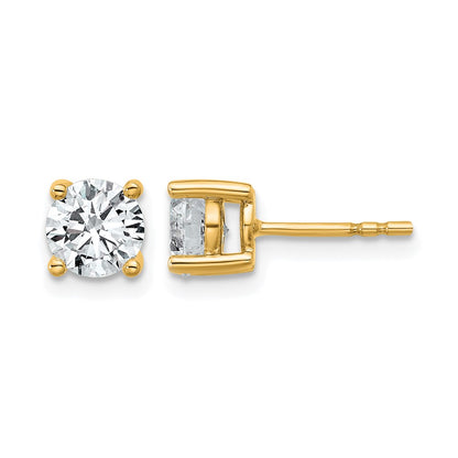 Lab Grown Diamond VS/SI+ G+ Round Complete Four Prong Heavyweight Stud Earrings