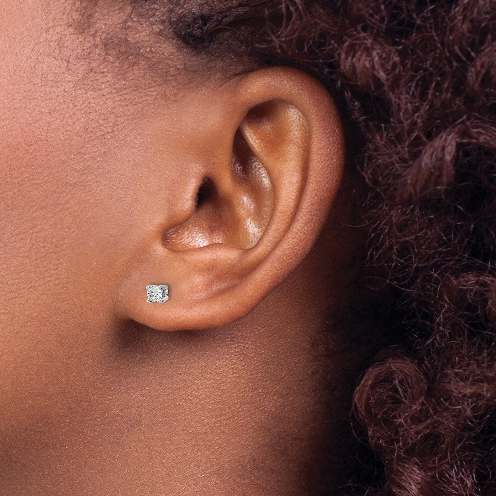 True Origin Lab Grown Diamond VS+ F+ Round Four Prong Heavy Weight Complete Stud Earrings
