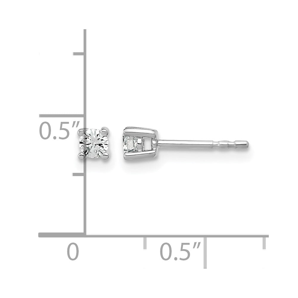 True Origin Lab Grown Diamond VS+ F+ Round Four Prong Heavy Weight Complete Stud Earrings