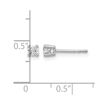 True Origin Lab Grown Diamond VS+ F+ Round Four Prong Heavy Weight Complete Stud Earrings