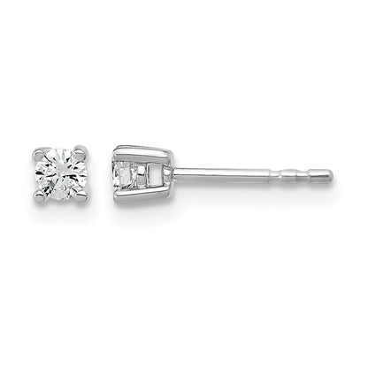 True Origin Lab Grown Diamond VS+ F+ Round Four Prong Heavy Weight Complete Stud Earrings
