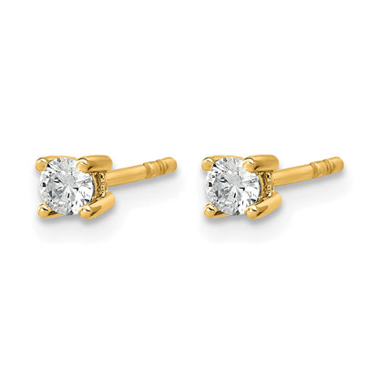 True Origin Lab Grown Diamond VS+ F+ Round Four Prong Heavy Weight Complete Stud Earrings