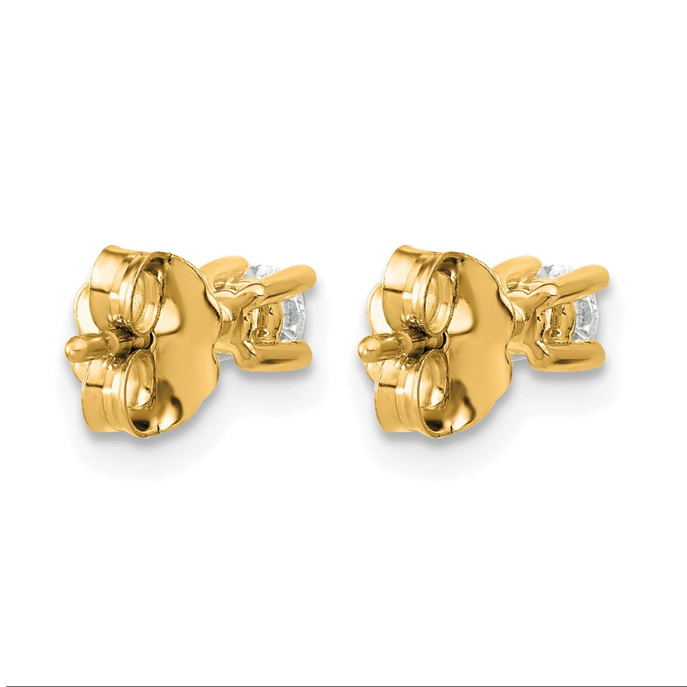 True Origin Lab Grown Diamond VS+ F+ Round Four Prong Heavy Weight Complete Stud Earrings