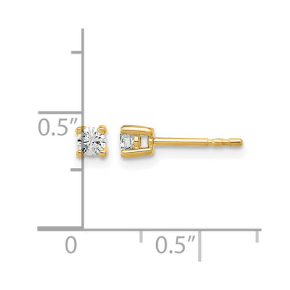 True Origin Lab Grown Diamond VS+ F+ Round Four Prong Heavy Weight Complete Stud Earrings