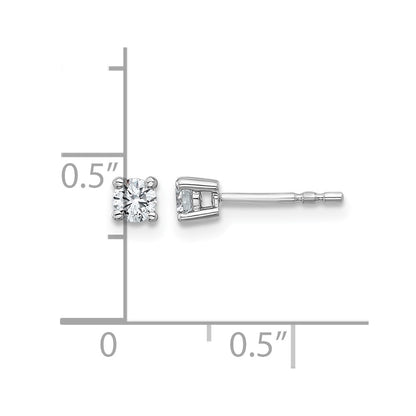 True Origin Lab Grown Diamond VS+ F+ Round Four Prong Heavy Weight Complete Stud Earrings
