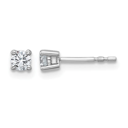 True Origin Lab Grown Diamond VS+ F+ Round Four Prong Heavy Weight Complete Stud Earrings