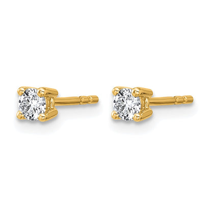 True Origin Lab Grown Diamond VS+ F+ Round Four Prong Heavy Weight Complete Stud Earrings