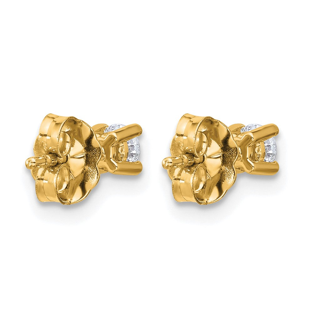 True Origin Lab Grown Diamond VS+ F+ Round Four Prong Heavy Weight Complete Stud Earrings