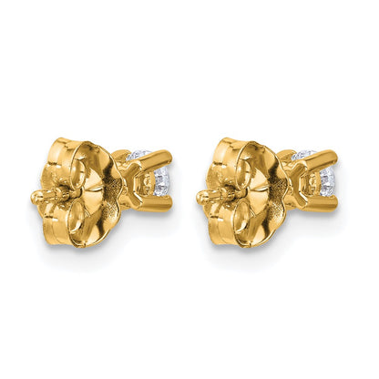 True Origin Lab Grown Diamond VS+ F+ Round Four Prong Heavy Weight Complete Stud Earrings