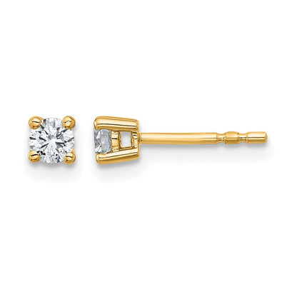 True Origin Lab Grown Diamond VS+ F+ Round Four Prong Heavy Weight Complete Stud Earrings