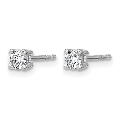 True Origin Lab Grown Diamond VS+ F+ Round Four Prong Heavy Weight Complete Stud Earrings