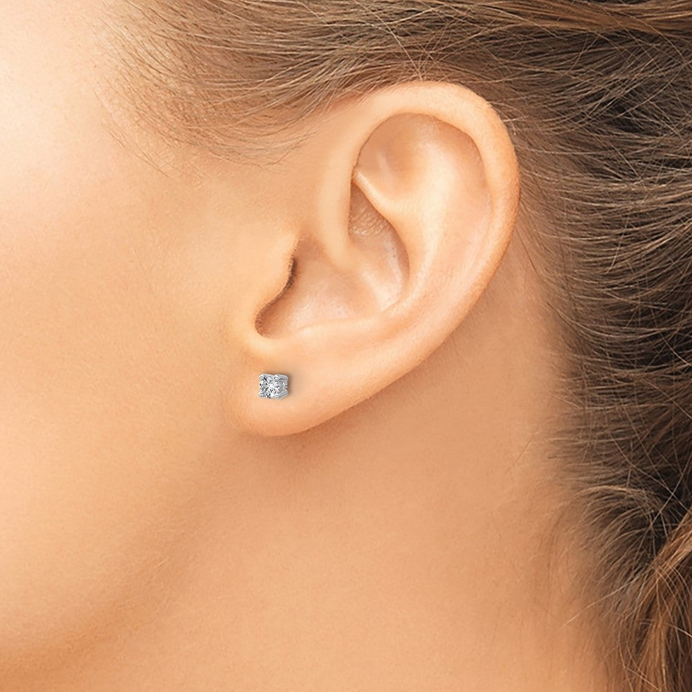 True Origin Lab Grown Diamond VS+ F+ Round Four Prong Heavy Weight Complete Stud Earrings