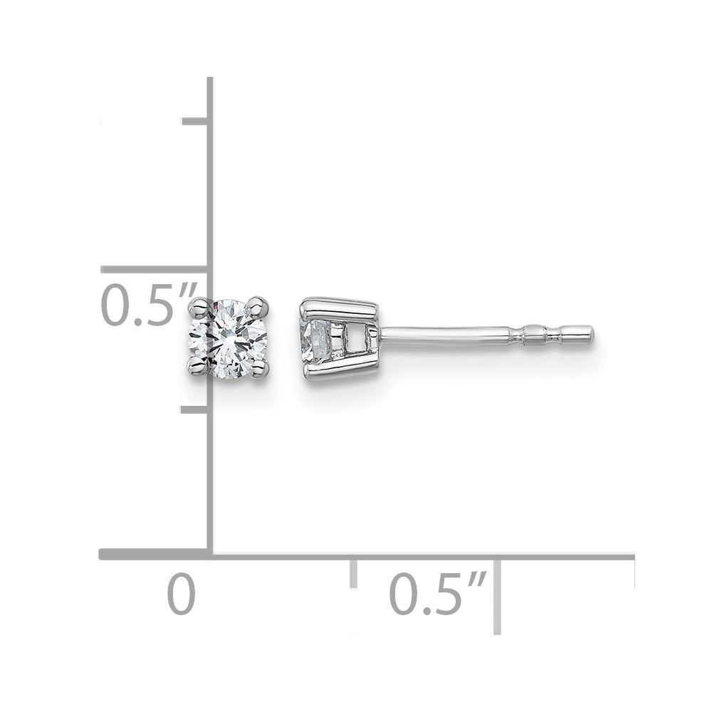 True Origin Lab Grown Diamond VS+ F+ Round Four Prong Heavy Weight Complete Stud Earrings