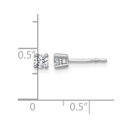 True Origin Lab Grown Diamond VS+ F+ Round Four Prong Heavy Weight Complete Stud Earrings