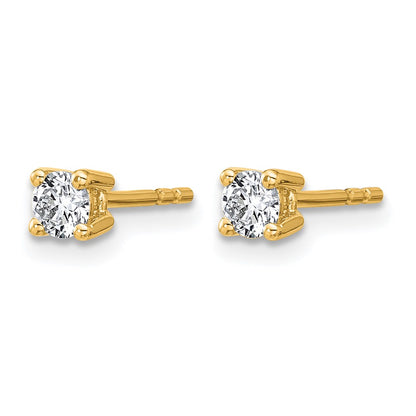 True Origin Lab Grown Diamond VS+ F+ Round Four Prong Heavy Weight Complete Stud Earrings