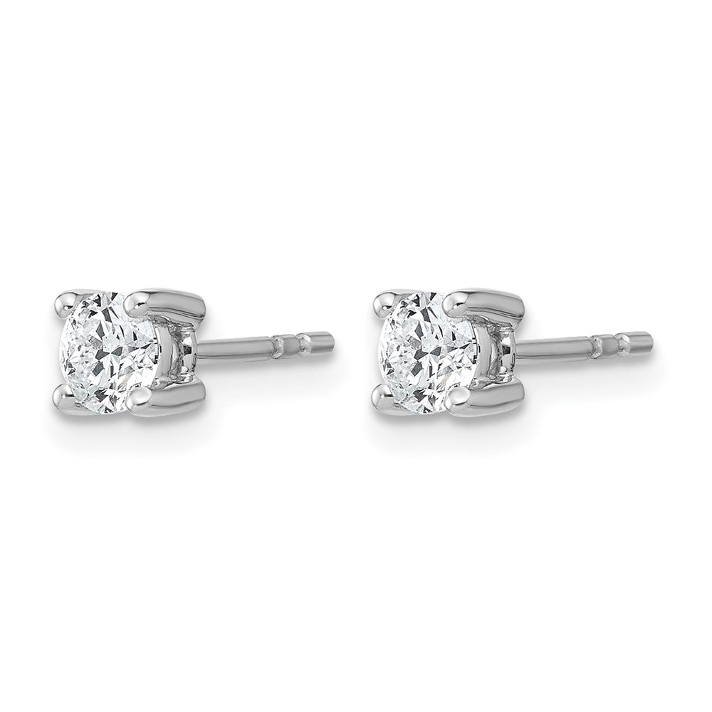 True Origin Lab Grown Diamond VS+ F+ Round Four Prong Heavy Weight Complete Stud Earrings