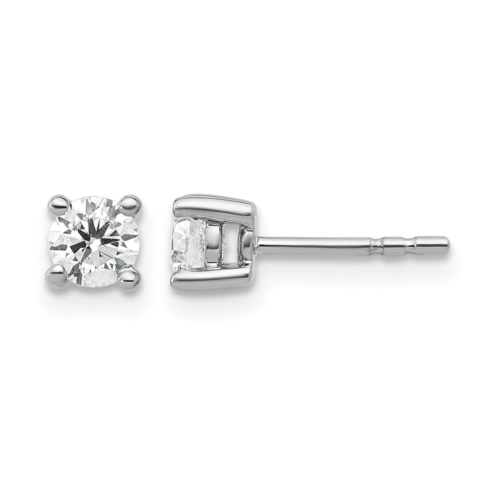 True Origin Lab Grown Diamond VS+ F+ Round Four Prong Heavy Weight Complete Stud Earrings