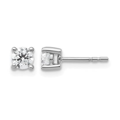 True Origin Lab Grown Diamond VS+ F+ Round Four Prong Heavy Weight Complete Stud Earrings