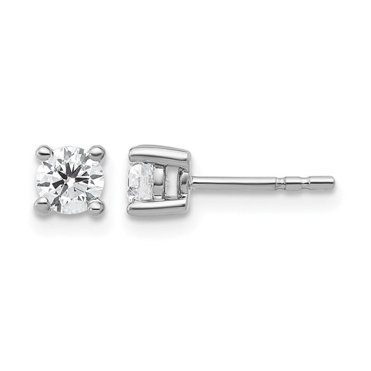 True Origin Lab Grown Diamond VS+ F+ Round Four Prong Heavy Weight Complete Stud Earrings