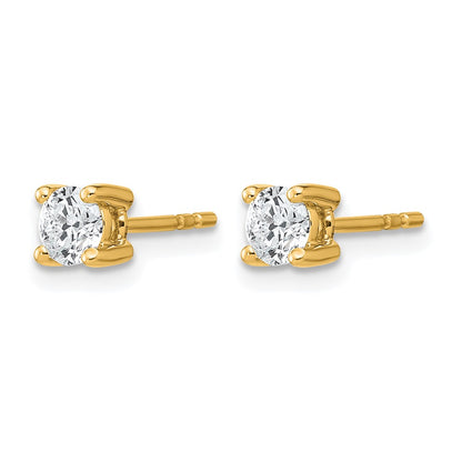 True Origin Lab Grown Diamond VS+ F+ Round Four Prong Heavy Weight Complete Stud Earrings