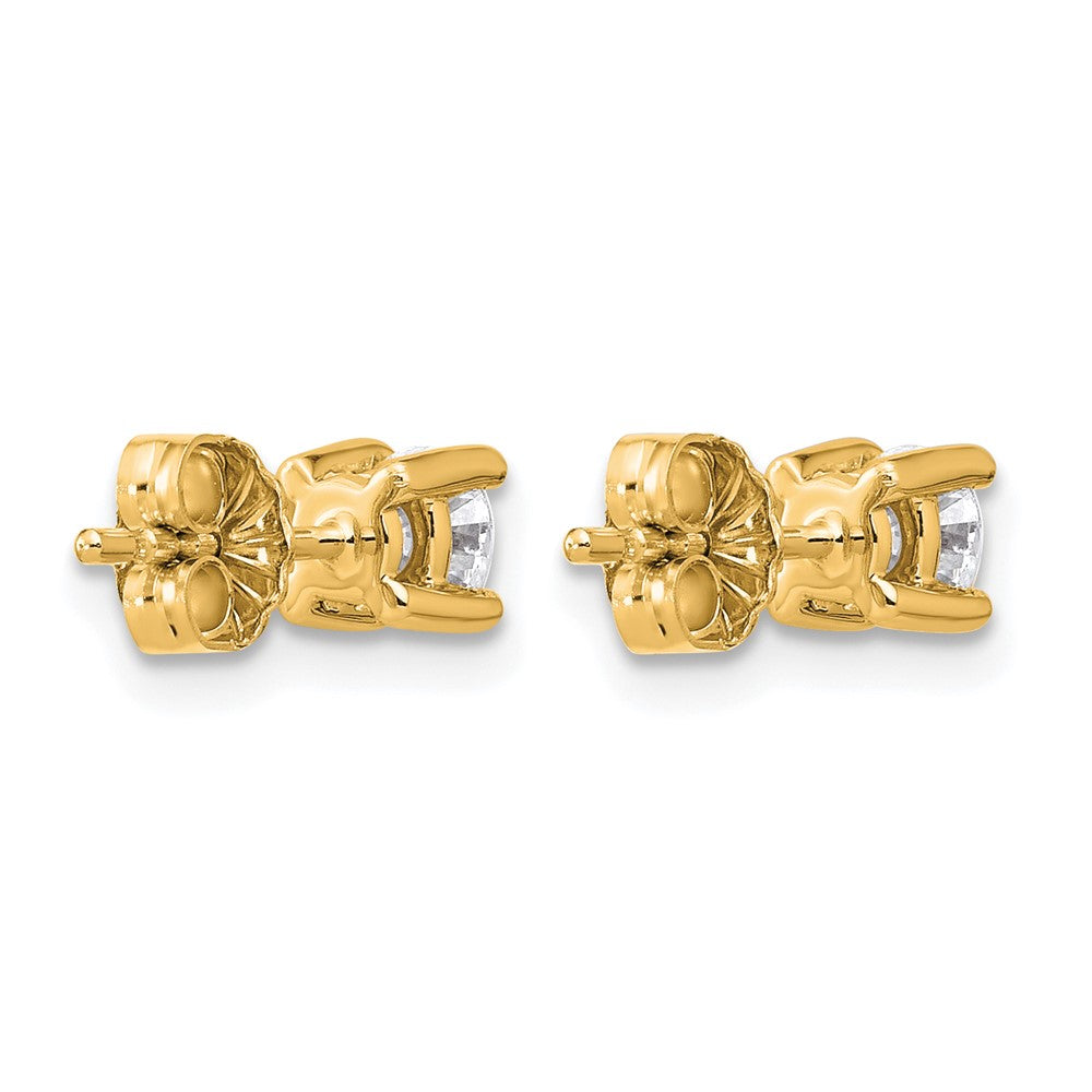 True Origin Lab Grown Diamond VS+ F+ Round Four Prong Heavy Weight Complete Stud Earrings
