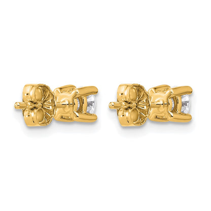True Origin Lab Grown Diamond VS+ F+ Round Four Prong Heavy Weight Complete Stud Earrings