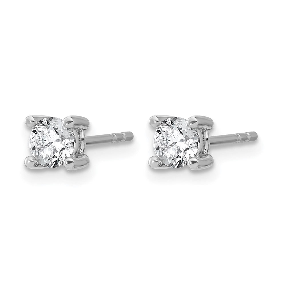 True Origin Lab Grown Diamond VS+ F+ Round Four Prong Heavy Weight Complete Stud Earrings