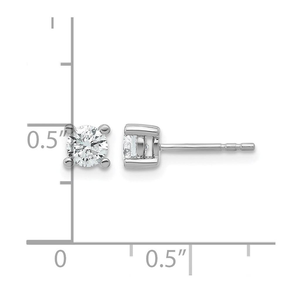True Origin Lab Grown Diamond VS+ F+ Round Four Prong Heavy Weight Complete Stud Earrings
