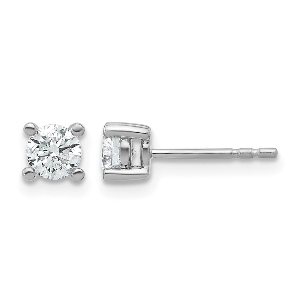 True Origin Lab Grown Diamond VS+ F+ Round Four Prong Heavy Weight Complete Stud Earrings