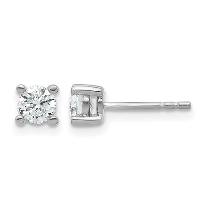 True Origin Lab Grown Diamond VS+ F+ Round Four Prong Heavy Weight Complete Stud Earrings