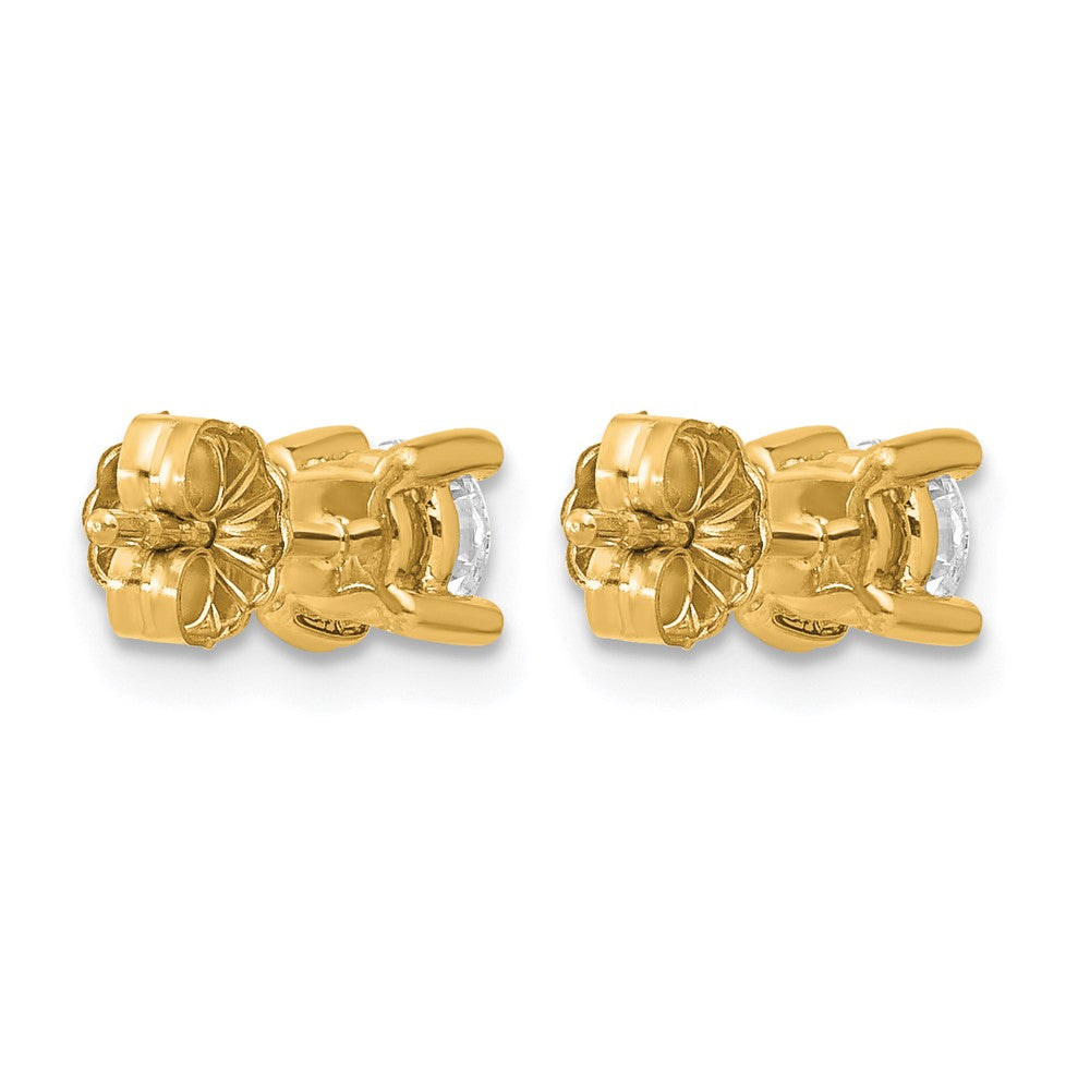 True Origin Lab Grown Diamond VS+ F+ Round Four Prong Heavy Weight Complete Stud Earrings