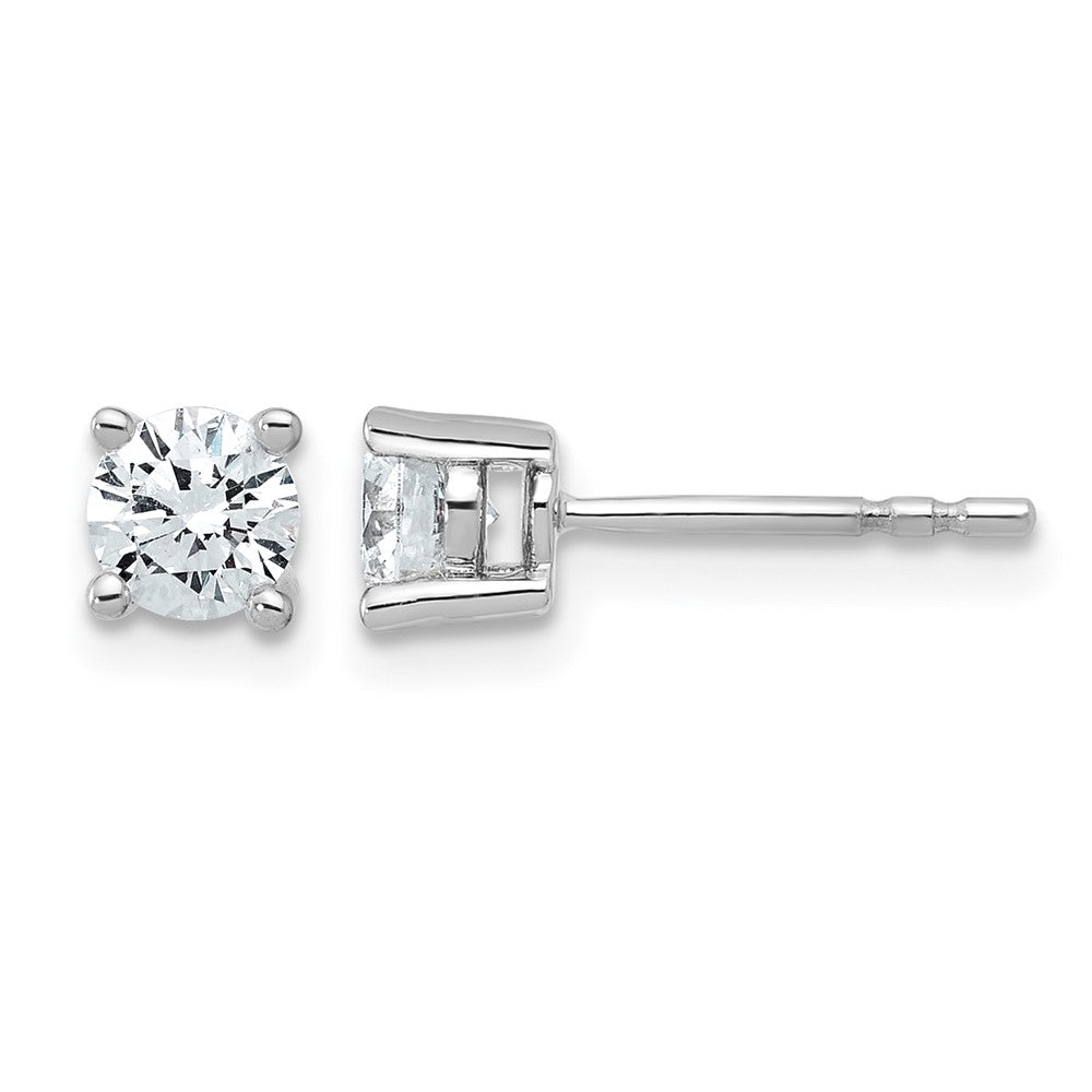 True Origin Lab Grown Diamond VS+ F+ Round Four Prong Heavy Weight Complete Stud Earrings