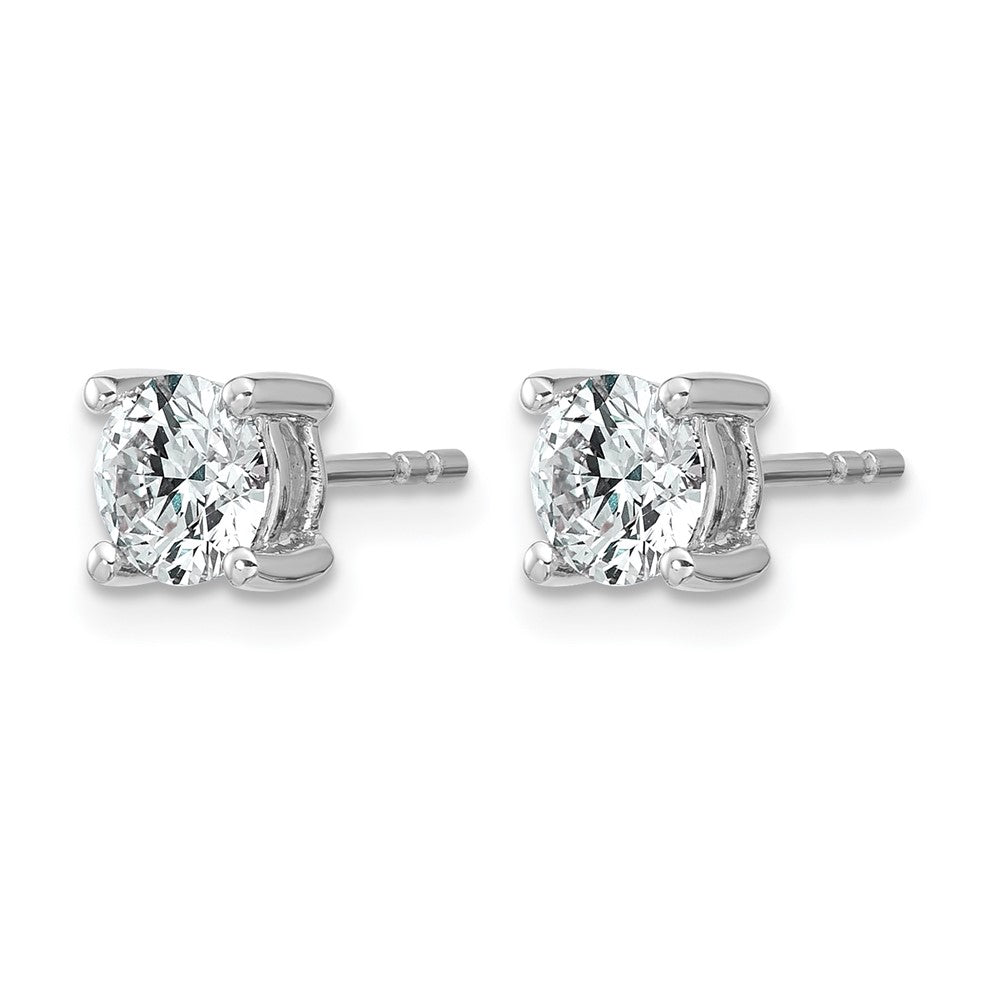 True Origin Lab Grown Diamond VS+ F+ Round Four Prong Heavy Weight Complete Stud Earrings