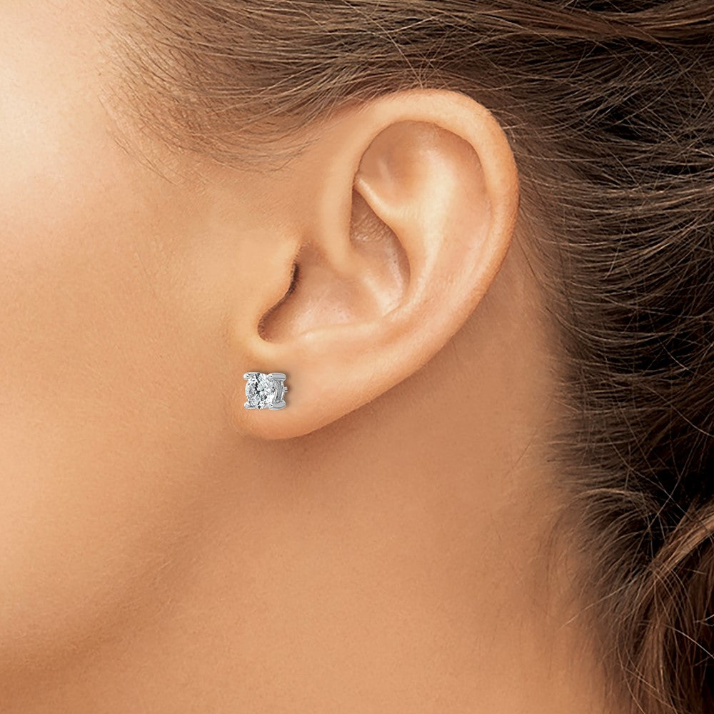 True Origin Lab Grown Diamond VS+ F+ Round Four Prong Heavy Weight Complete Stud Earrings