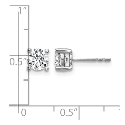 True Origin Lab Grown Diamond VS+ F+ Round Four Prong Heavy Weight Complete Stud Earrings