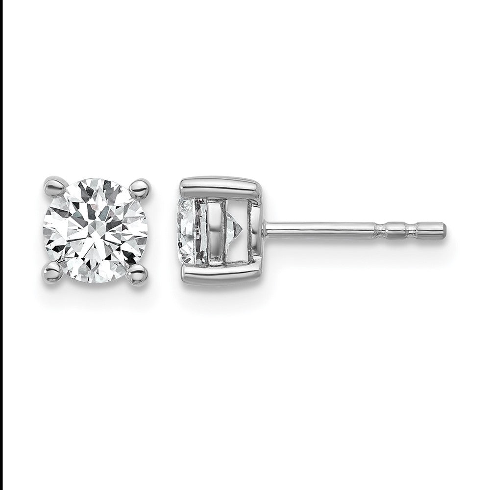 True Origin Lab Grown Diamond VS+ F+ Round Four Prong Heavy Weight Complete Stud Earrings