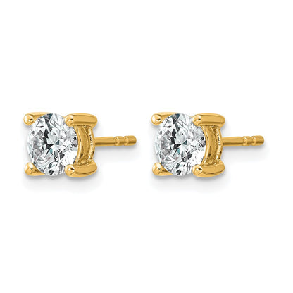 True Origin Lab Grown Diamond VS+ F+ Round Four Prong Heavy Weight Complete Stud Earrings