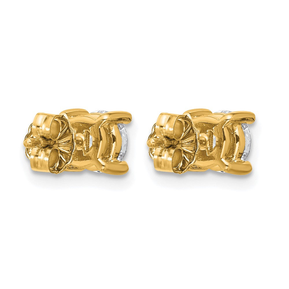 True Origin Lab Grown Diamond VS+ F+ Round Four Prong Heavy Weight Complete Stud Earrings