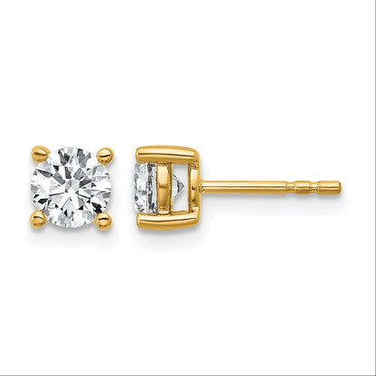 True Origin Lab Grown Diamond VS+ F+ Round Four Prong Heavy Weight Complete Stud Earrings