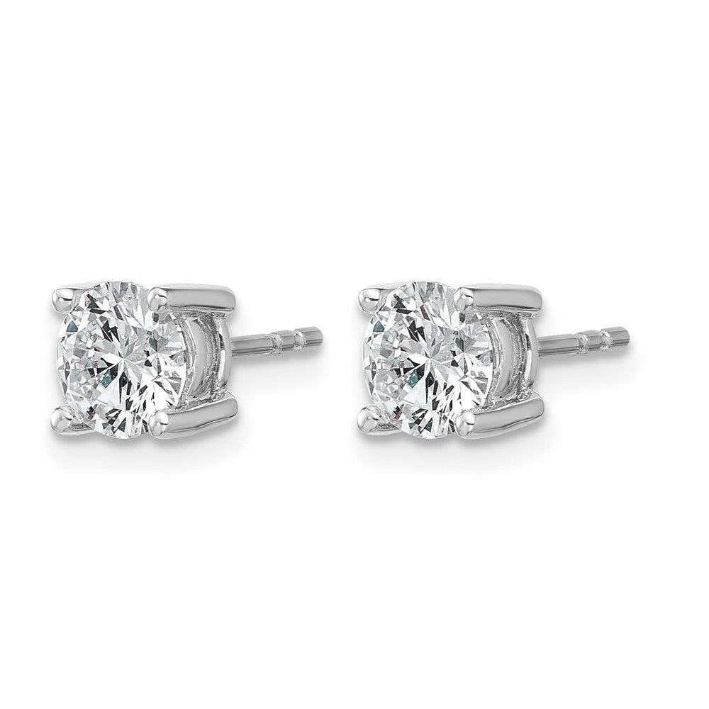 True Origin Lab Grown Diamond VS+ F+ Round Four Prong Heavy Weight Complete Stud Earrings