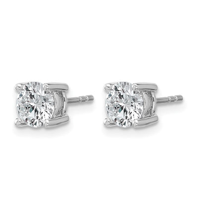 True Origin Lab Grown Diamond VS+ F+ Round Four Prong Heavy Weight Complete Stud Earrings