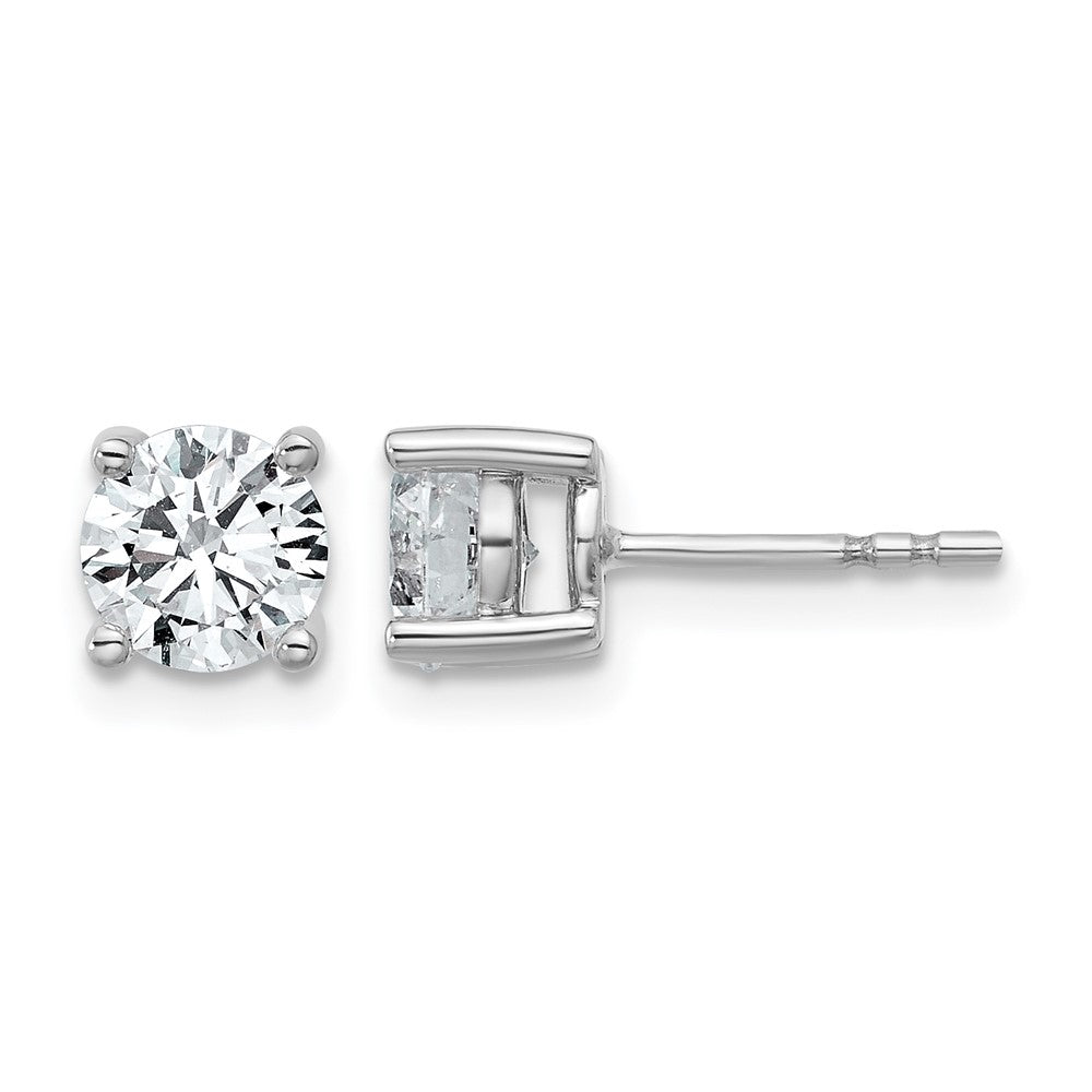 True Origin Lab Grown Diamond VS+ F+ Round Four Prong Heavy Weight Complete Stud Earrings