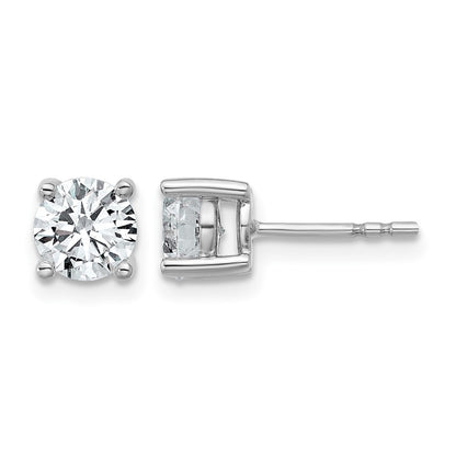 True Origin Lab Grown Diamond VS+ F+ Round Four Prong Heavy Weight Complete Stud Earrings