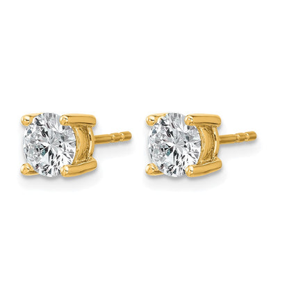 True Origin Lab Grown Diamond VS+ F+ Round Four Prong Heavy Weight Complete Stud Earrings