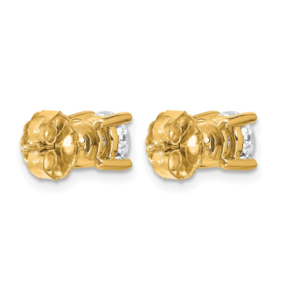 True Origin Lab Grown Diamond VS+ F+ Round Four Prong Heavy Weight Complete Stud Earrings